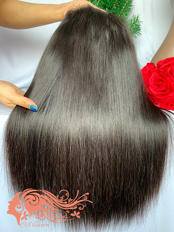 Csqueen 9A Straight U part wig natural hair wigs 200%density
